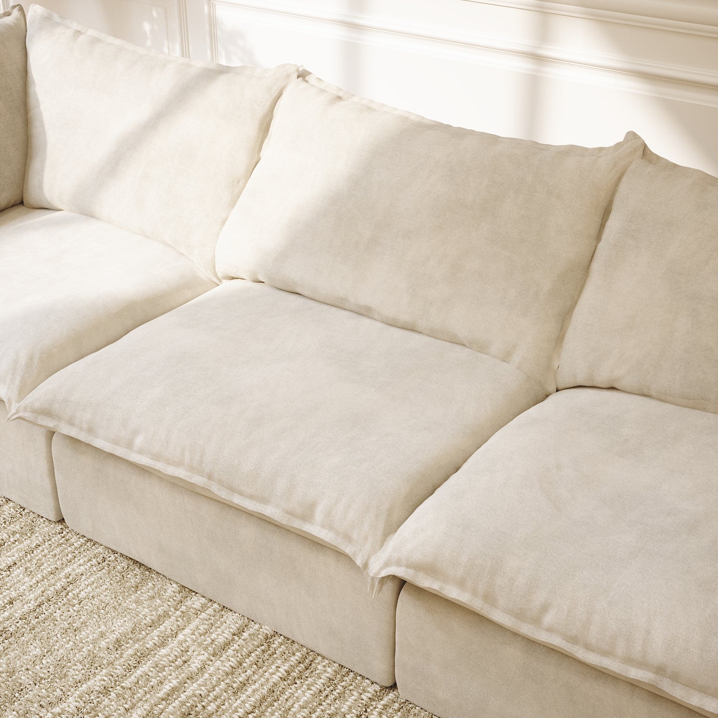 CloudComfort™ Modular Washable Luxe Sofa - 3 Seater Sofa
