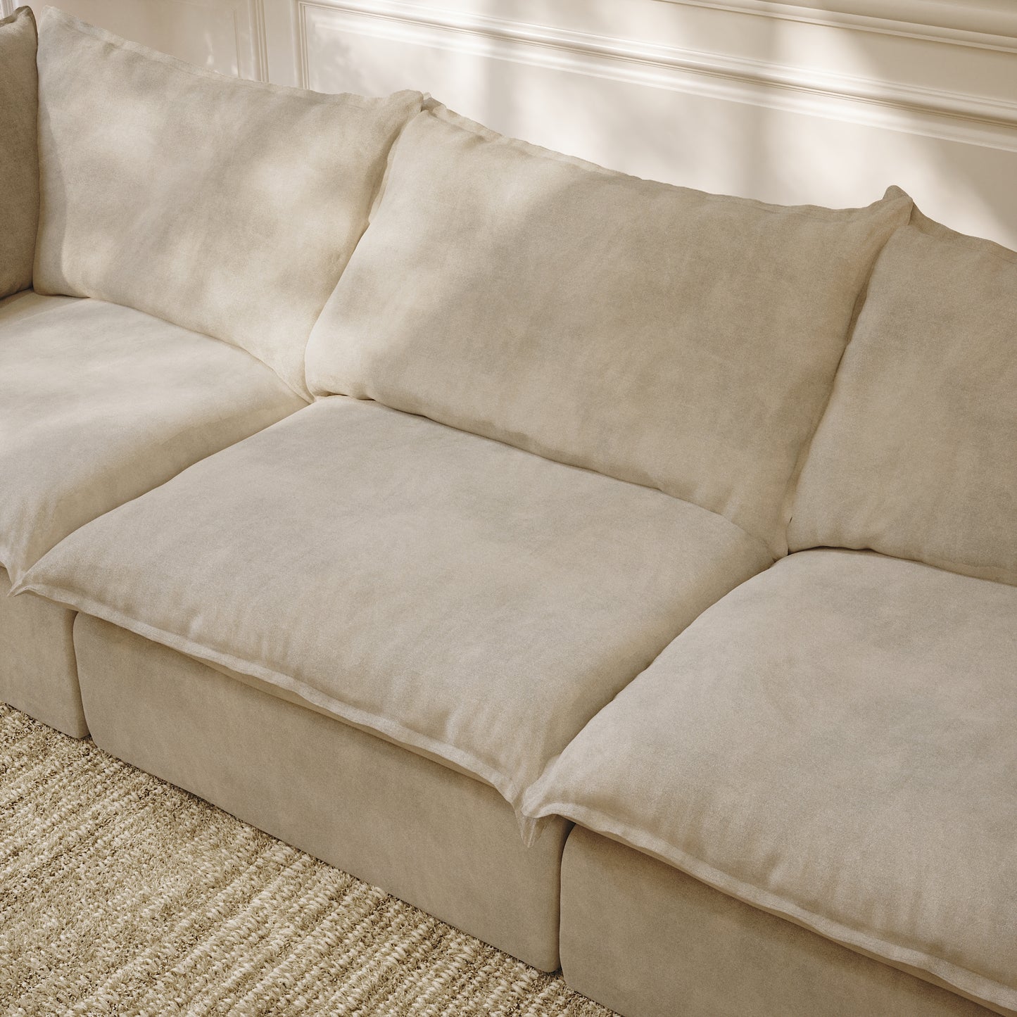 CloudComfort™ Modular Washable Luxe Sofa - 3 Seater Sofa