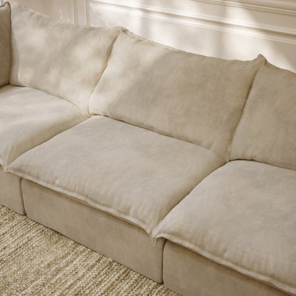 CloudComfort™ Modular Washable Luxe Sofa - 3 Seater Sofa
