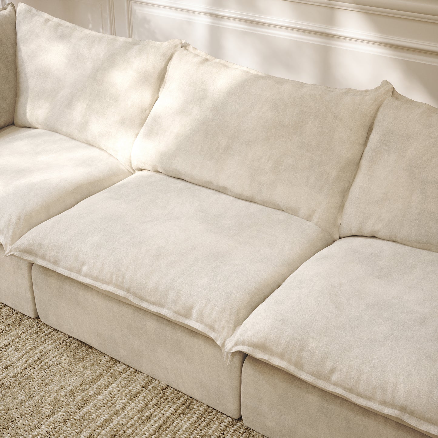 CloudComfort™ Modular Washable Luxe Sofa - 3 Seater Sofa