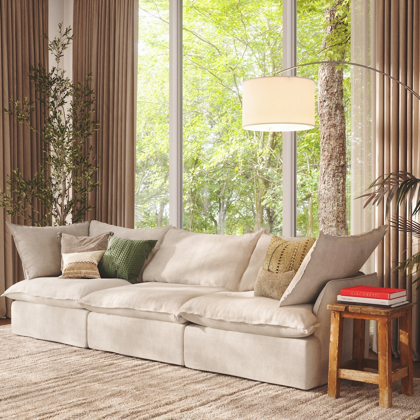 CloudComfort™ Modular Washable Luxe Sofa - 3 Seater Sofa