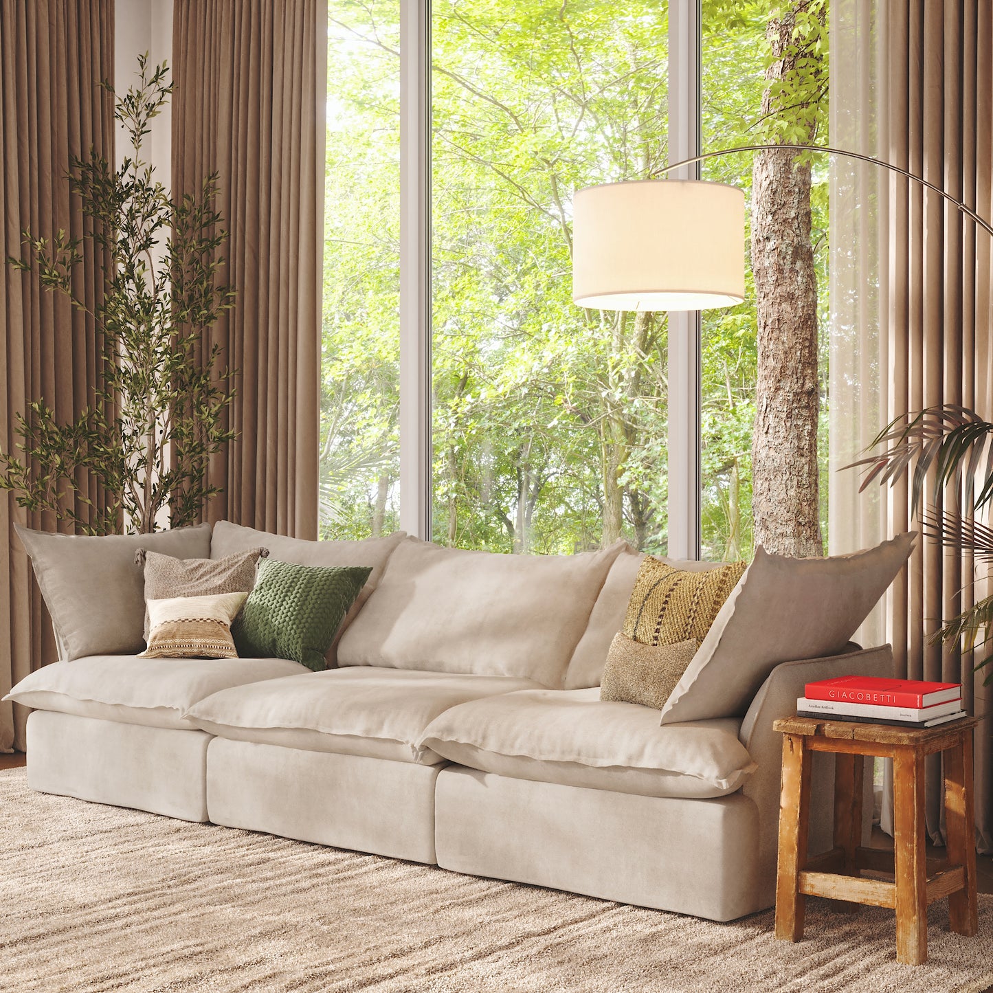 CloudComfort™ Modular Washable Luxe Sofa - 3 Seater Sofa