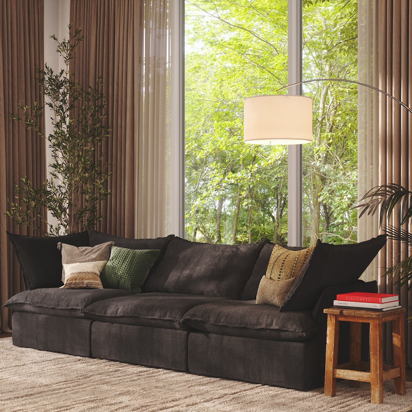 CloudComfort™ Modular Washable Luxe Sofa - 3 Seater Sofa