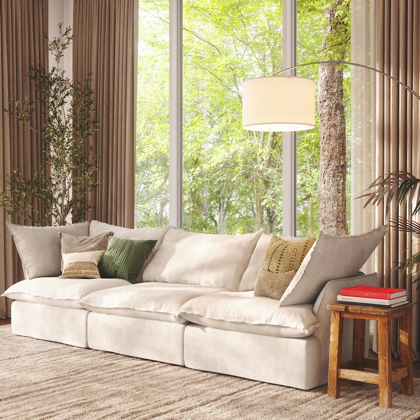 CloudComfort™ Modular Washable Luxe Sofa - 3 Seater Sofa