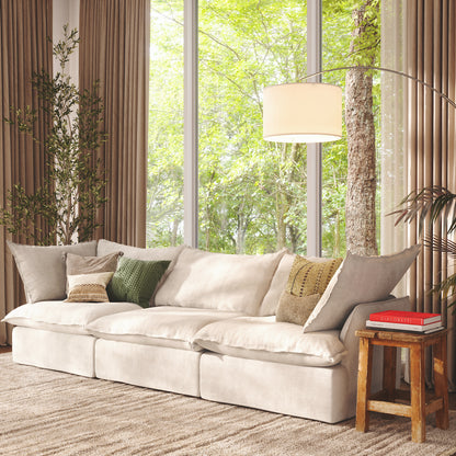 CloudComfort™ Modular Washable Luxe Sofa - 3 Seater Sofa