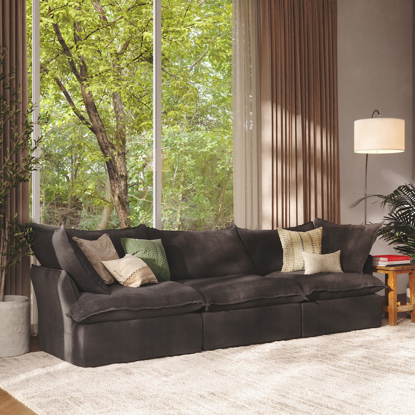 CloudComfort™ Modular Washable Luxe Sofa - 3 Seater Sofa