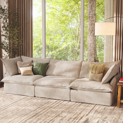 CloudComfort™ Modular Washable Luxe Sofa - 3 Seater Sofa