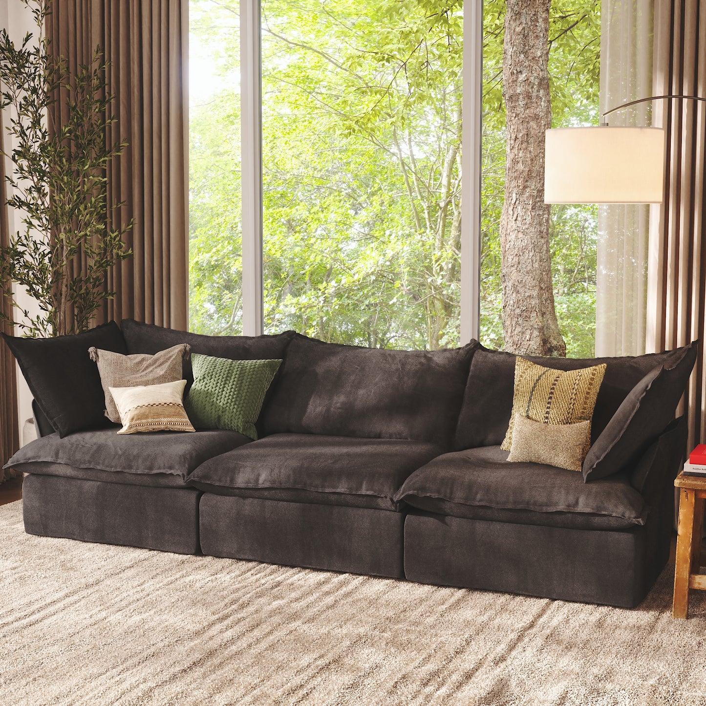 CloudComfort™ Modular Washable Luxe Sofa - 3 Seater Sofa