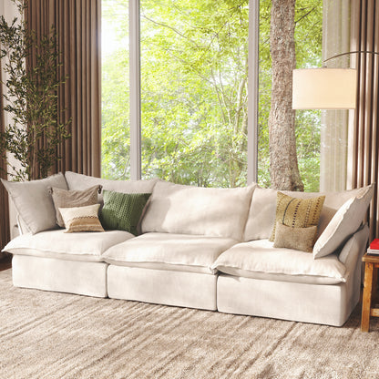 CloudComfort™ Modular Washable Luxe Sofa - 3 Seater Sofa