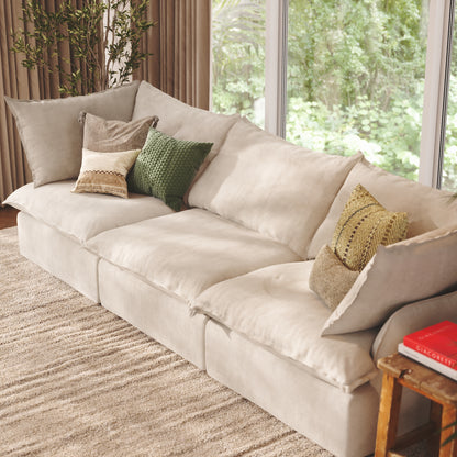 CloudComfort™ Modular Washable Luxe Sofa - 3 Seater Sofa