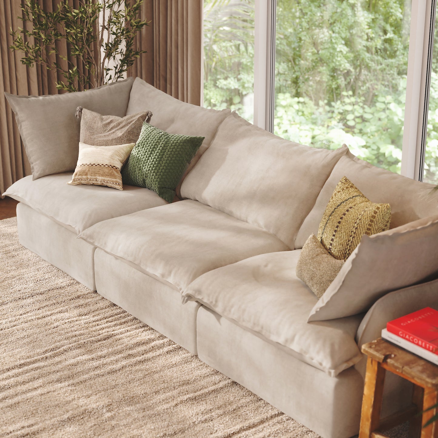 CloudComfort™ Modular Washable Luxe Sofa - 3 Seater Sofa