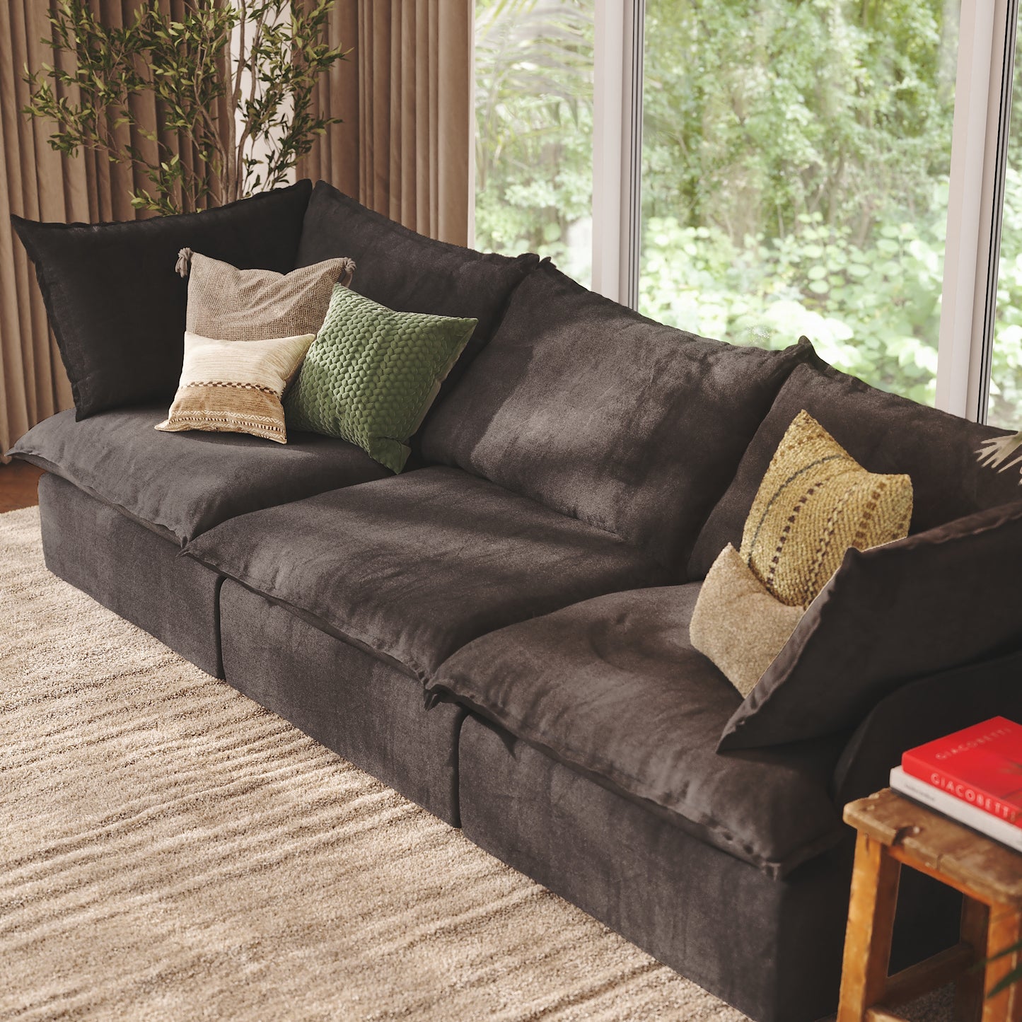 CloudComfort™ Modular Washable Luxe Sofa - 3 Seater Sofa
