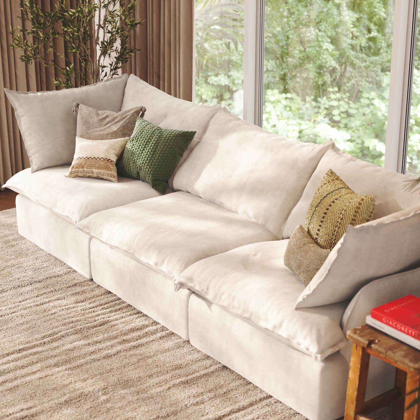 CloudComfort™ Modular Washable Luxe Sofa - 3 Seater Sofa