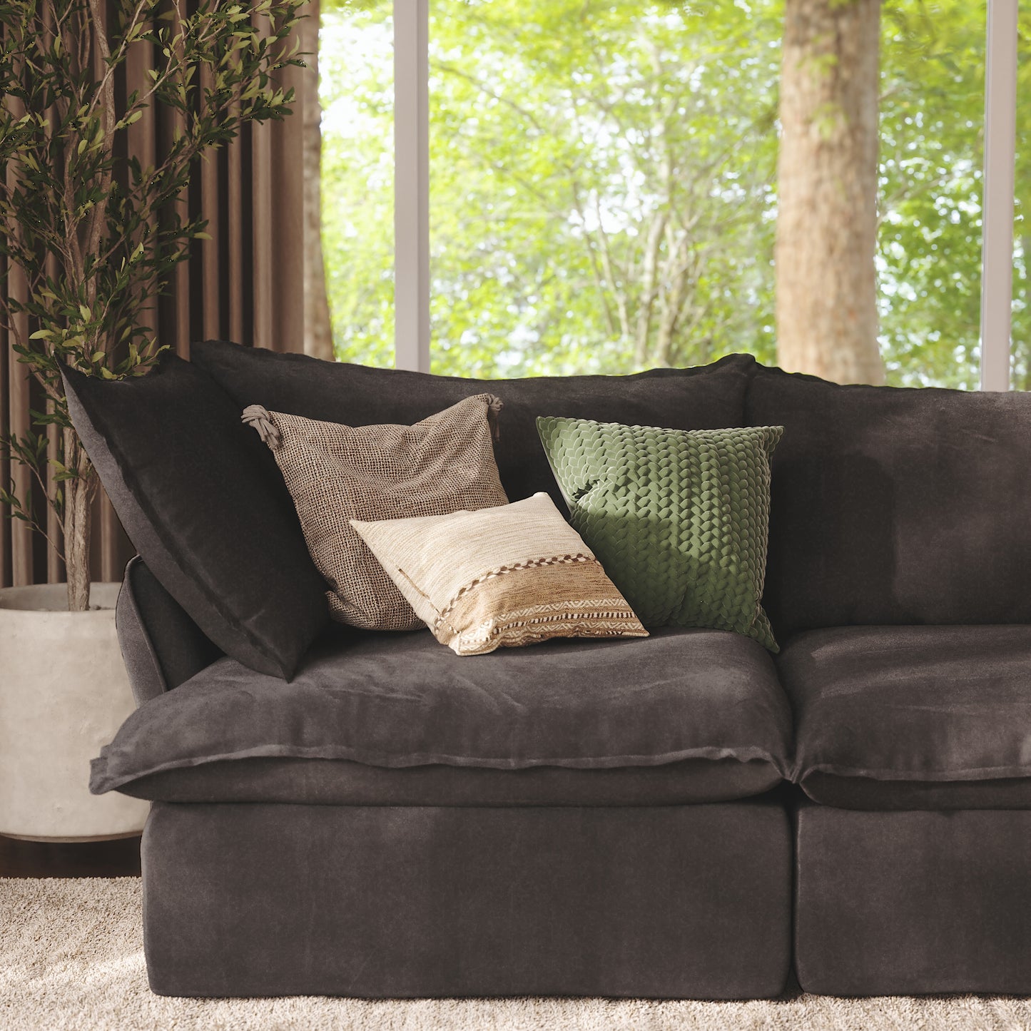 CloudComfort™ Modular Washable Luxe Sofa - 3 Seater Sofa