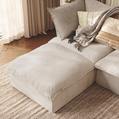 CloudComfort™ Modular Washable Luxe Sofa - 3 Seater Chaise