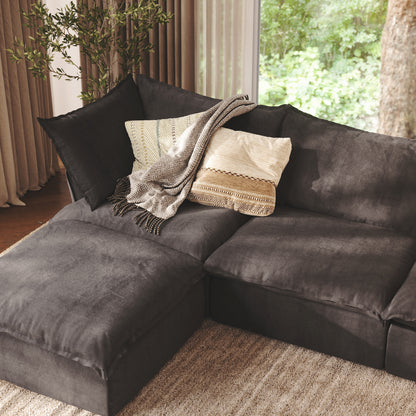 CloudComfort™ Modular Washable Luxe Sofa - 3 Seater Chaise