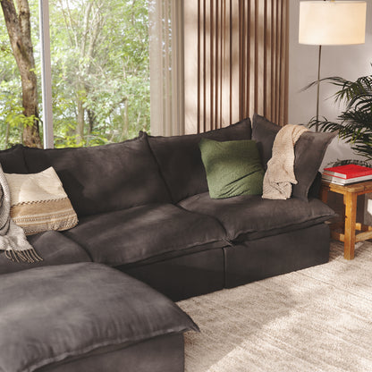 CloudComfort™ Modular Washable Luxe Sofa - 3 Seater Chaise