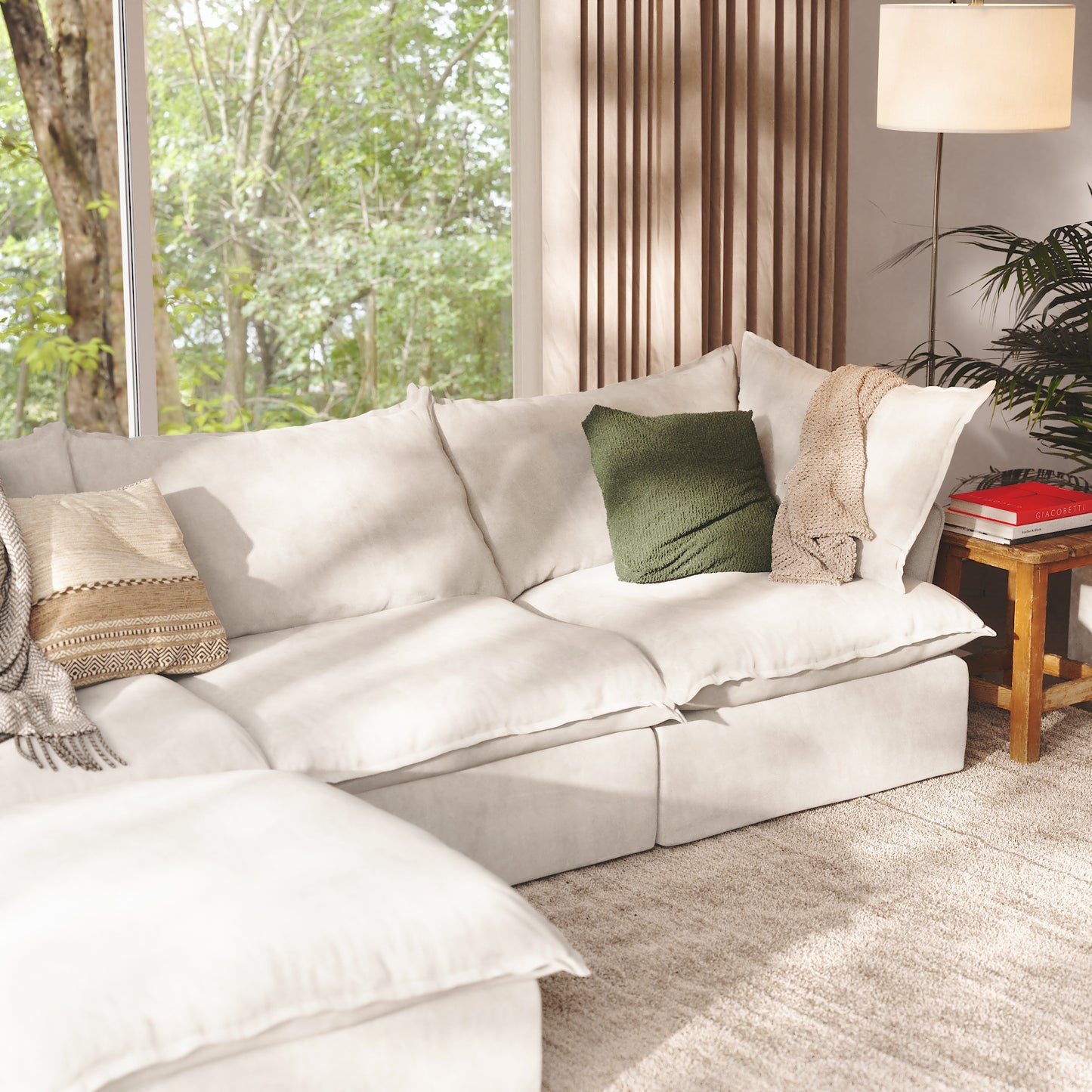 CloudComfort™ Modular Washable Luxe Sofa - 3 Seater Chaise