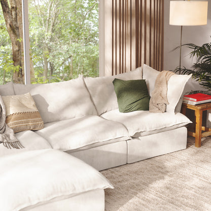CloudComfort™ Modular Washable Luxe Sofa - 3 Seater Chaise