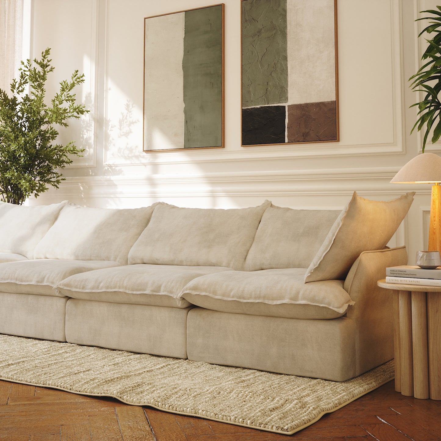 CloudComfort™ Modular Washable Luxe Sofa - 4 Seater