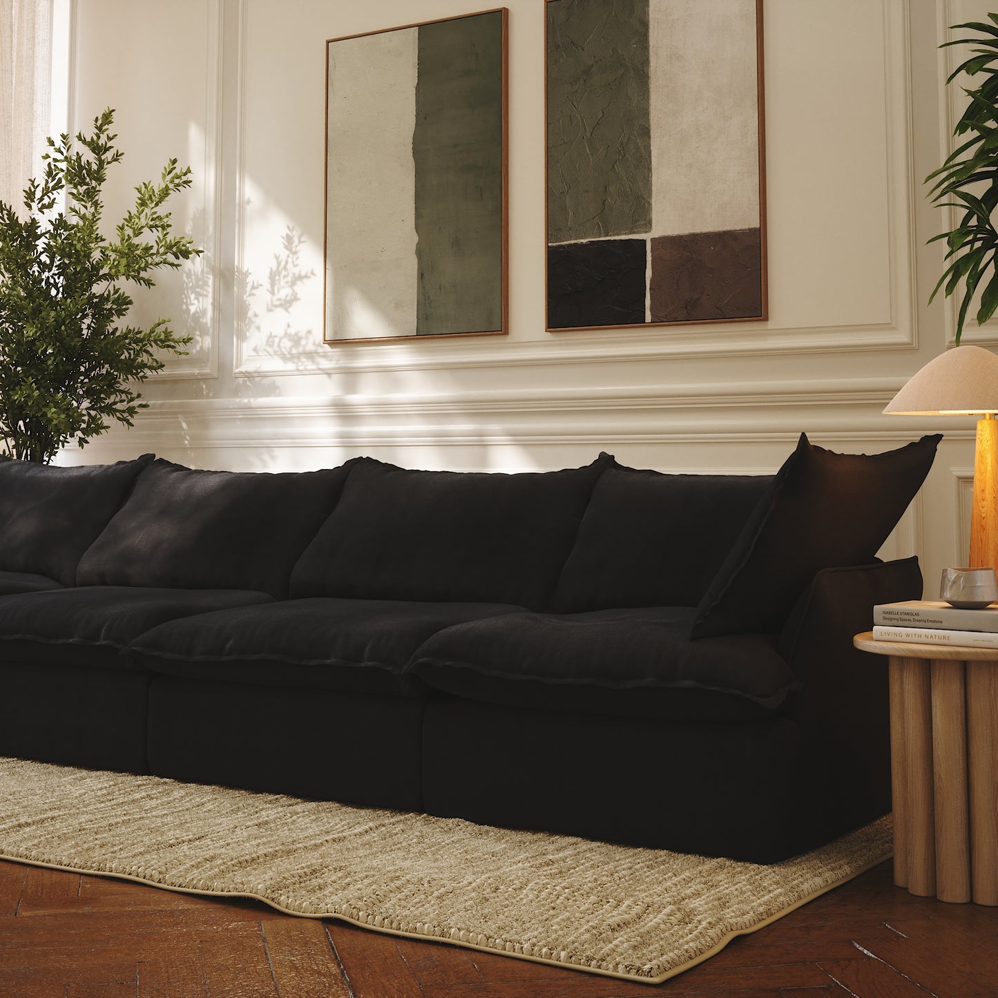 CloudComfort™ Modular Washable Luxe Sofa - 4 Seater