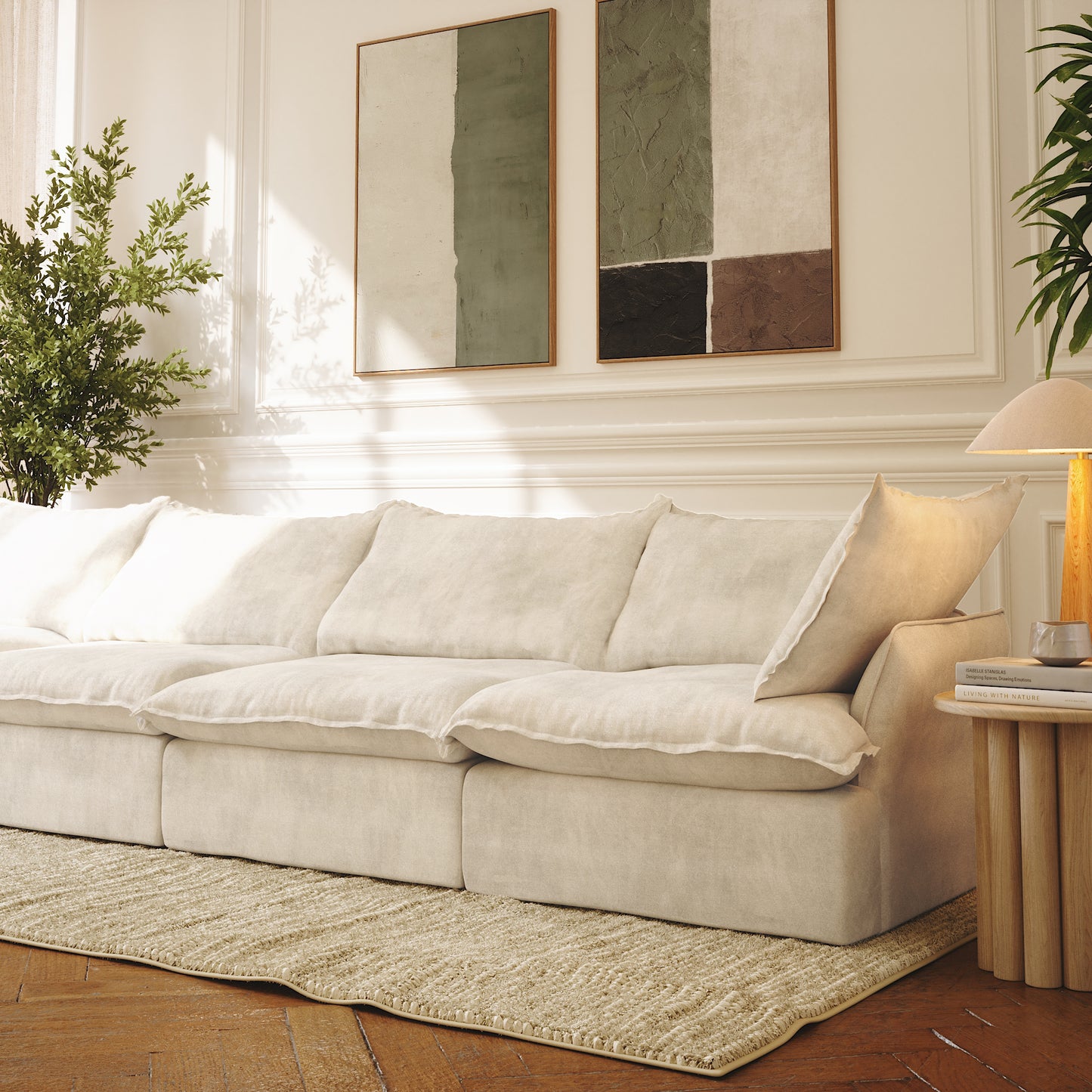CloudComfort™ Modular Washable Luxe Sofa - 4 Seater