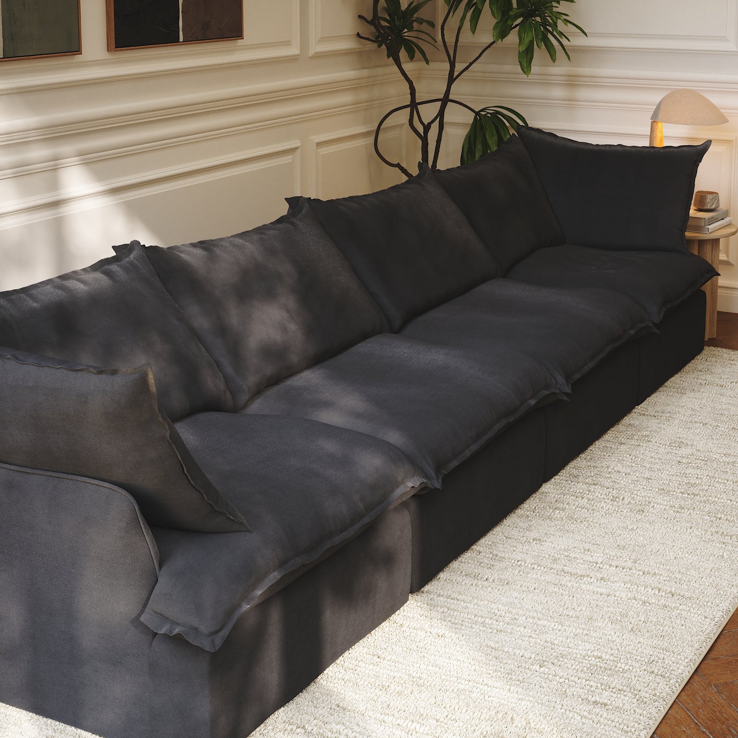 CloudComfort™ Modular Washable Luxe Sofa - 4 Seater