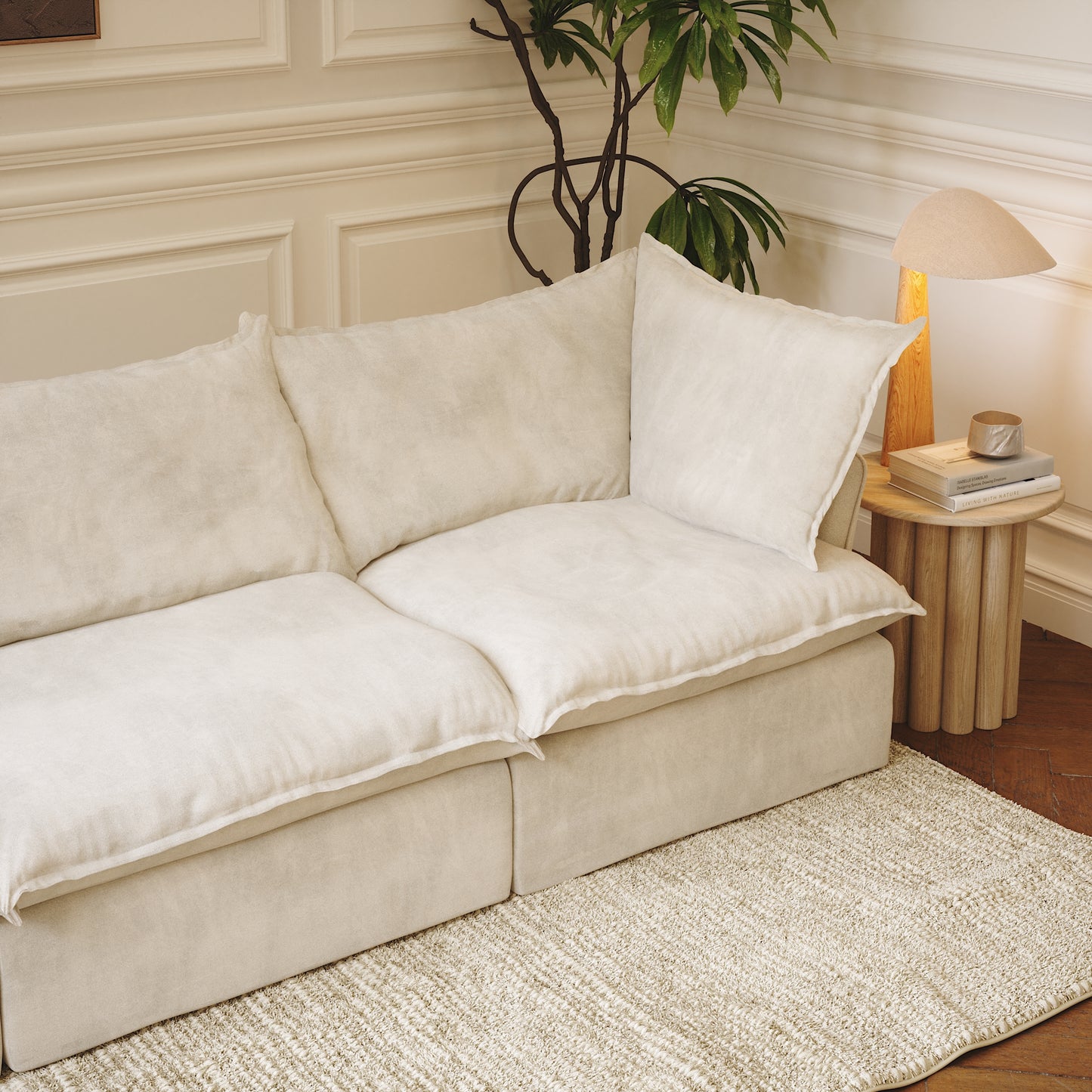CloudComfort™ Modular Washable Luxe Sofa - 4 Seater