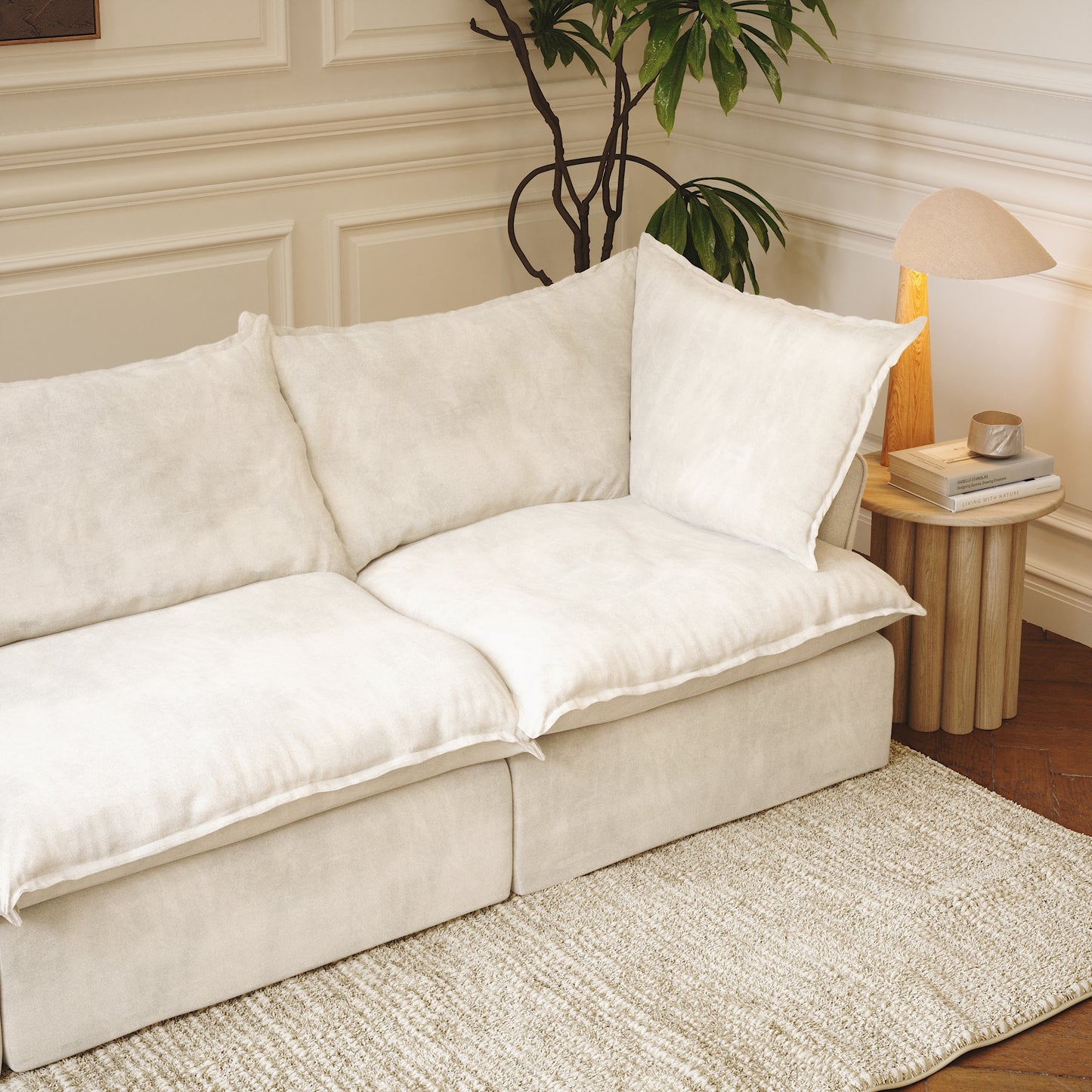 CloudComfort™ Modular Washable Luxe Sofa - 4 Seater
