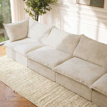 CloudComfort™ Modular Washable Luxe Sofa - 4 Seater