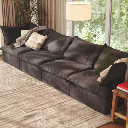 CloudComfort™ Modular Washable Luxe Sofa - 4 Seater