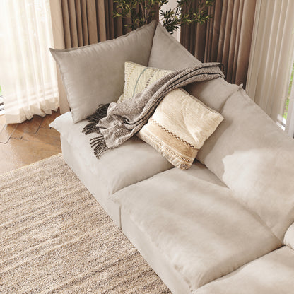 CloudComfort™ Modular Washable Luxe Sofa - 4 Seater