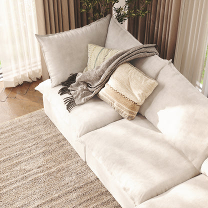 CloudComfort™ Modular Washable Luxe Sofa - 4 Seater