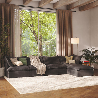 CloudComfort™ Modular Washable Luxe Sofa - 4 Seater Chaise