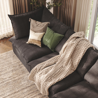 CloudComfort™ Modular Washable Luxe Sofa - 4 Seater Chaise