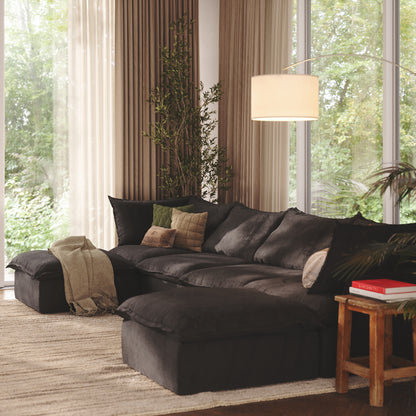 CloudComfort™ Modular Washable Luxe Sofa - 4 Seater U-Sectional