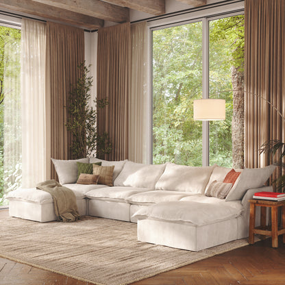CloudComfort™ Modular Washable Luxe Sofa - 4 Seater U-Sectional