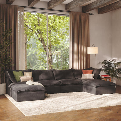 CloudComfort™ Modular Washable Luxe Sofa - 4 Seater U-Sectional