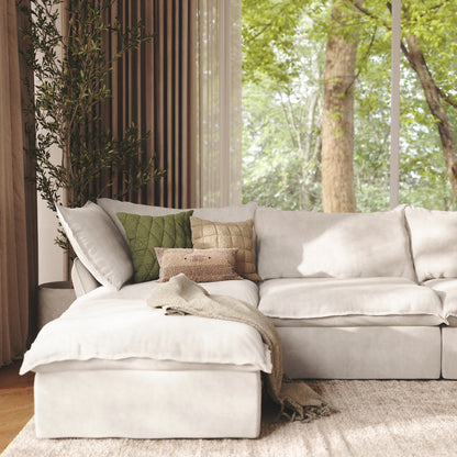 CloudComfort™ Modular Washable Luxe Sofa - 4 Seater U-Sectional
