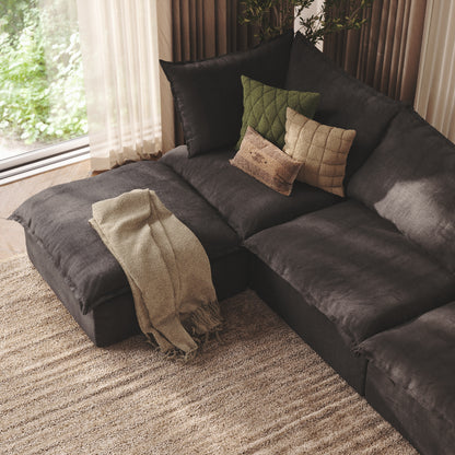 CloudComfort™ Modular Washable Luxe Sofa - 4 Seater U-Sectional
