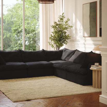 CloudComfort™ Modular Washable Luxe Sofa - 5 Seater Corner Sectional