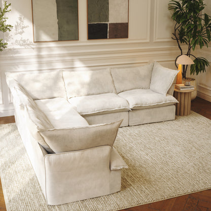 CloudComfort™ Modular Washable Luxe Sofa - 5 Seater Corner Sectional