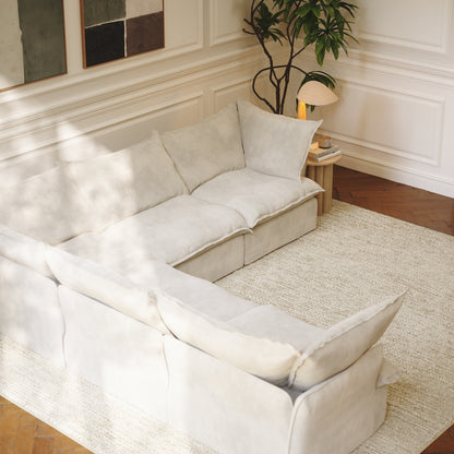 CloudComfort™ Modular Washable Luxe Sofa - 5 Seater Corner Sectional