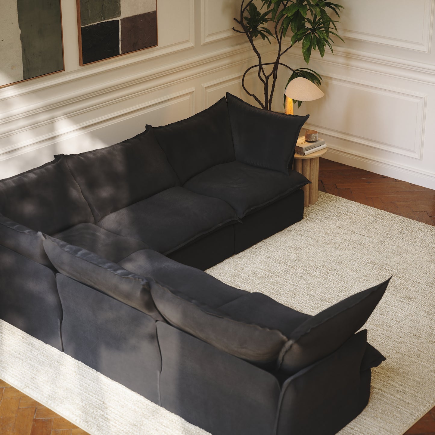 CloudComfort™ Modular Washable Luxe Sofa - 5 Seater Corner Sectional