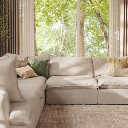 CloudComfort™ Modular Washable Luxe Sofa - 5 Seater Corner Sectional