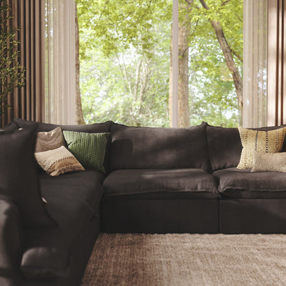 CloudComfort™ Modular Washable Luxe Sofa - 5 Seater Corner Sectional