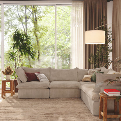 CloudComfort™ Modular Washable Luxe Sofa - 5 Seater Corner Sectional