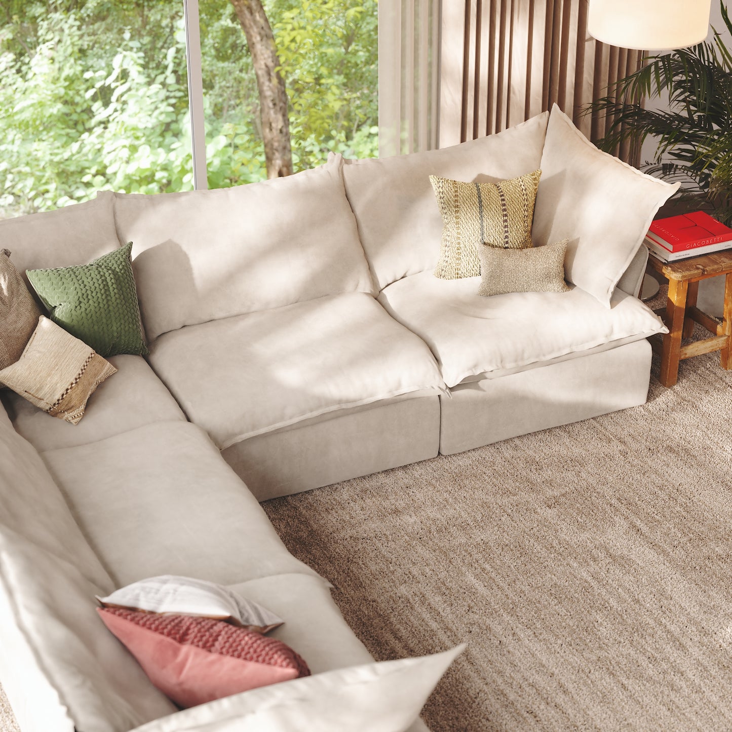 CloudComfort™ Modular Washable Luxe Sofa - 5 Seater Corner Sectional