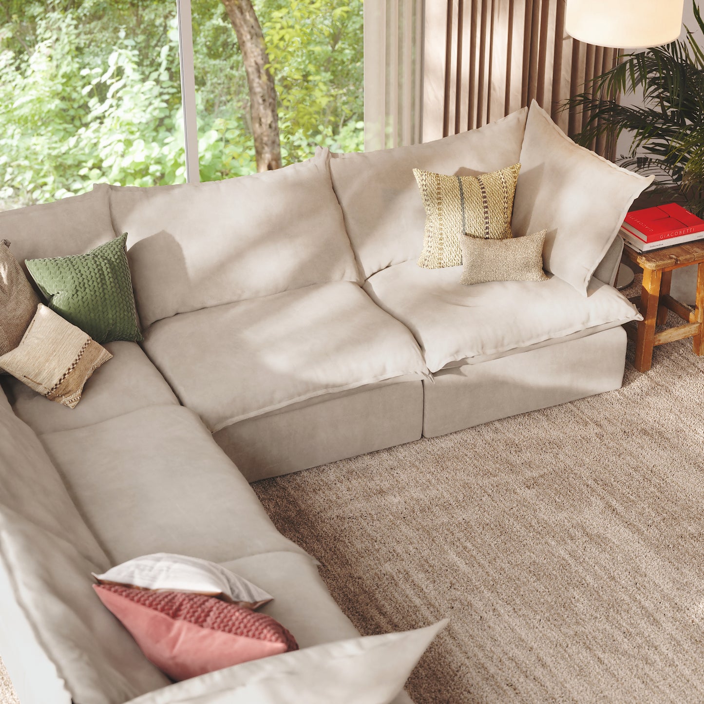 CloudComfort™ Modular Washable Luxe Sofa - 5 Seater Corner Sectional