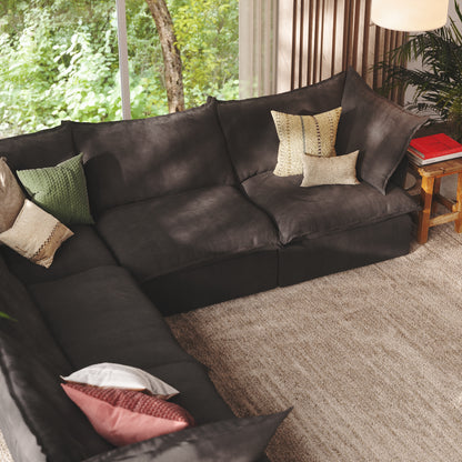 CloudComfort™ Modular Washable Luxe Sofa - 5 Seater Corner Sectional